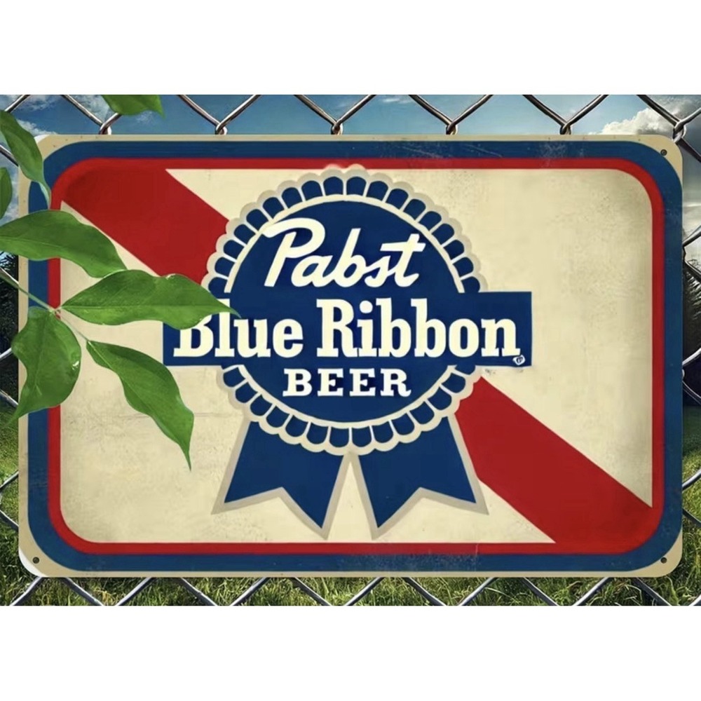 Pabst Blue Ribbon Beer Tin Sign 8x12 ORIGINAL SINCE 1844 Bar Man cave Garage PBR